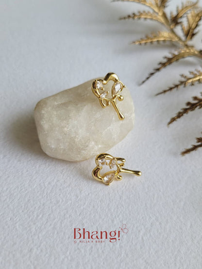 Fleur Charm Stud Earrings