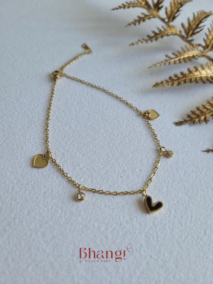 Amora Charm Anklet ( Single Anklet)