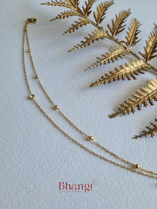 Celeste Double Layer Anklet (Single Anklet)