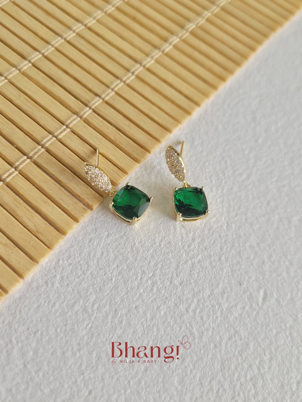 Emerald Whisper Earrings