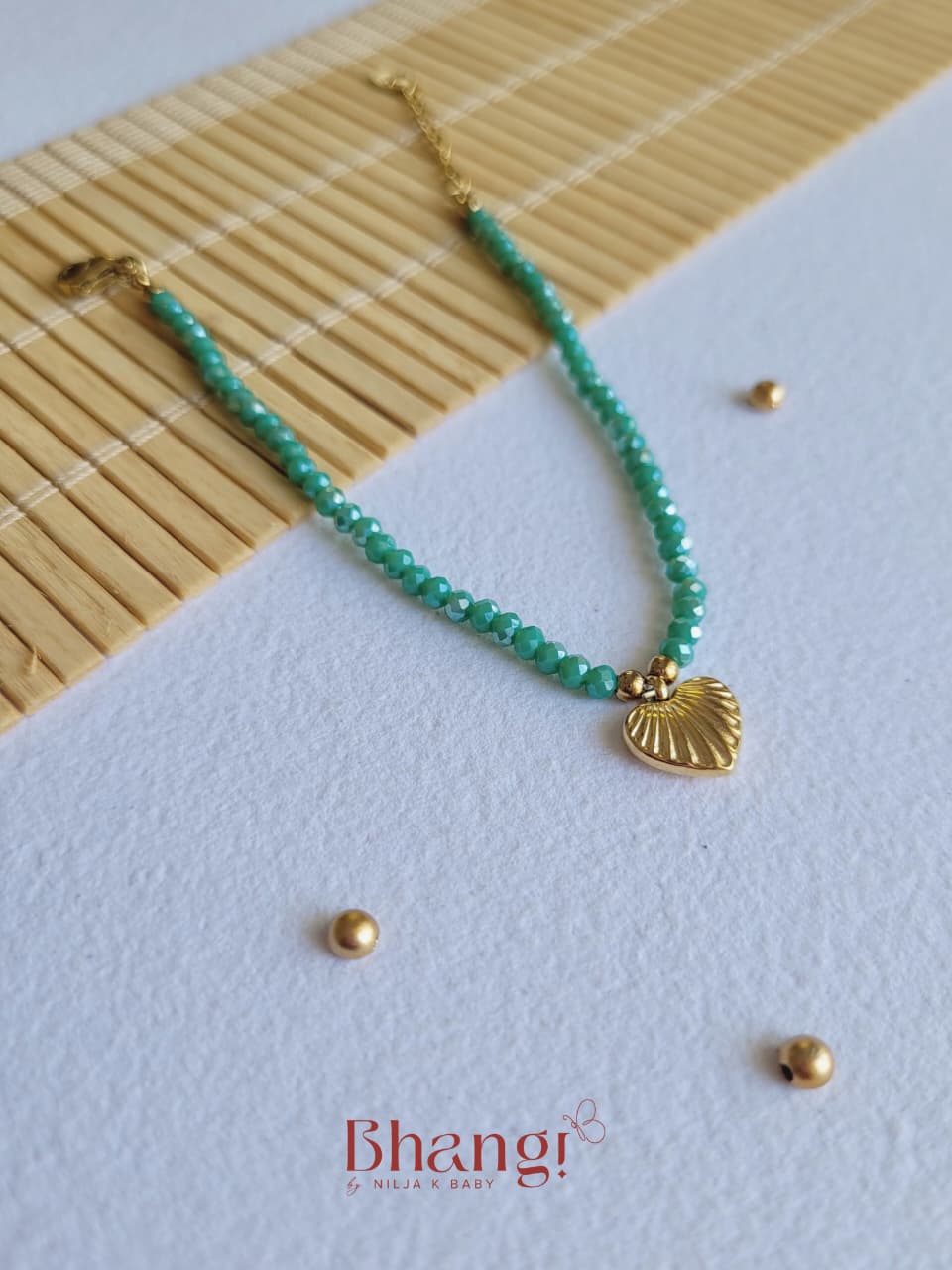 Mint Melody Heart Bracelet