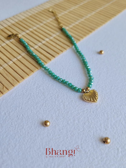 Mint Melody Heart Bracelet
