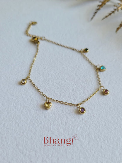 Heart Charm Bracelet