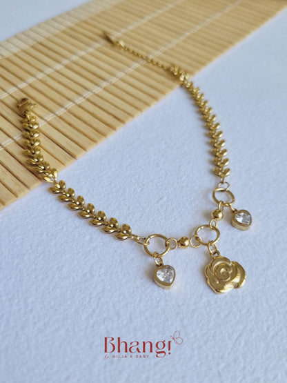 Rosette Charm Bracelet