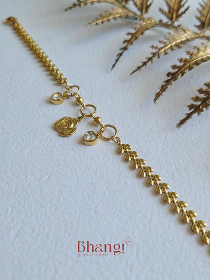 Rosette Charm Bracelet