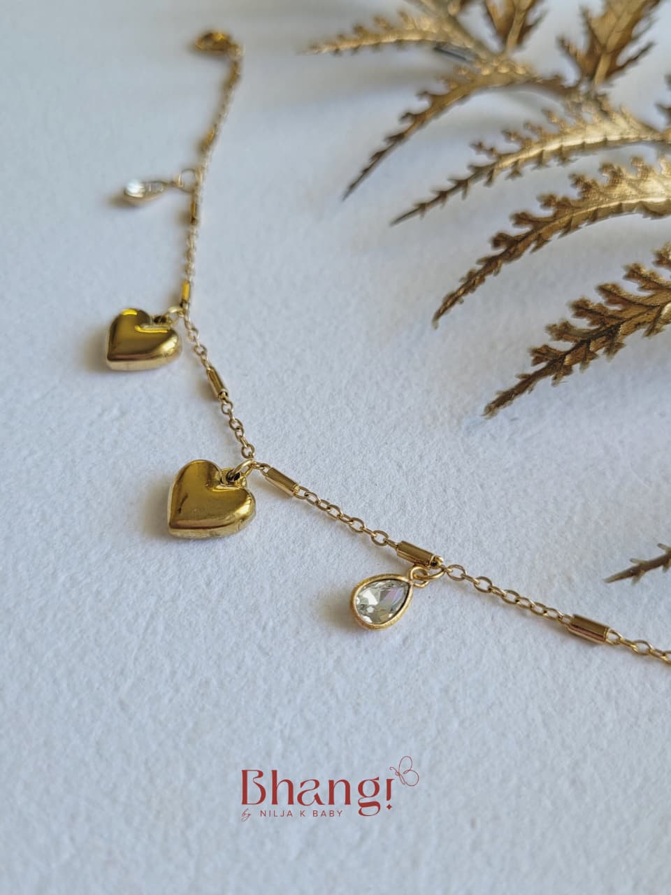 Heartdrop Charm Bracelet