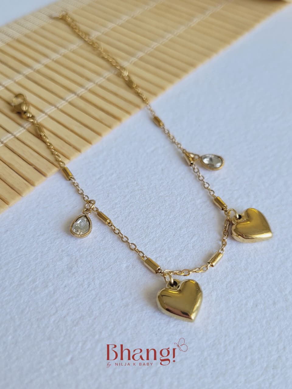 Heartdrop Charm Bracelet