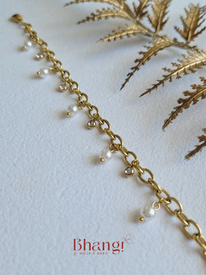 Pearl Charm Bracelet