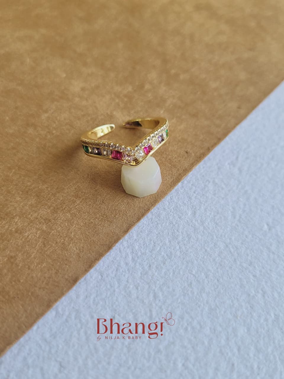 Rainbow Luxe Gemstone Ring