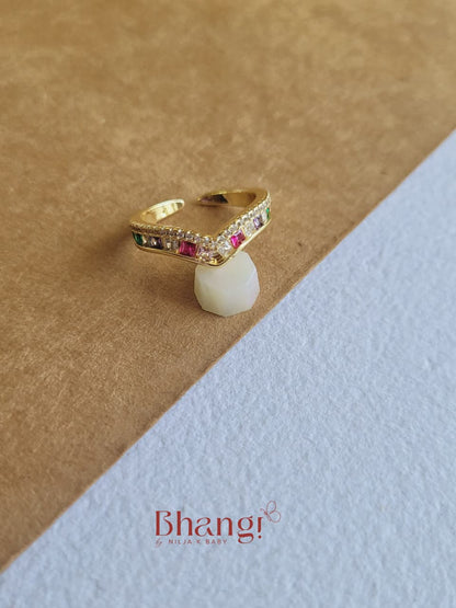 Rainbow Luxe Gemstone Ring