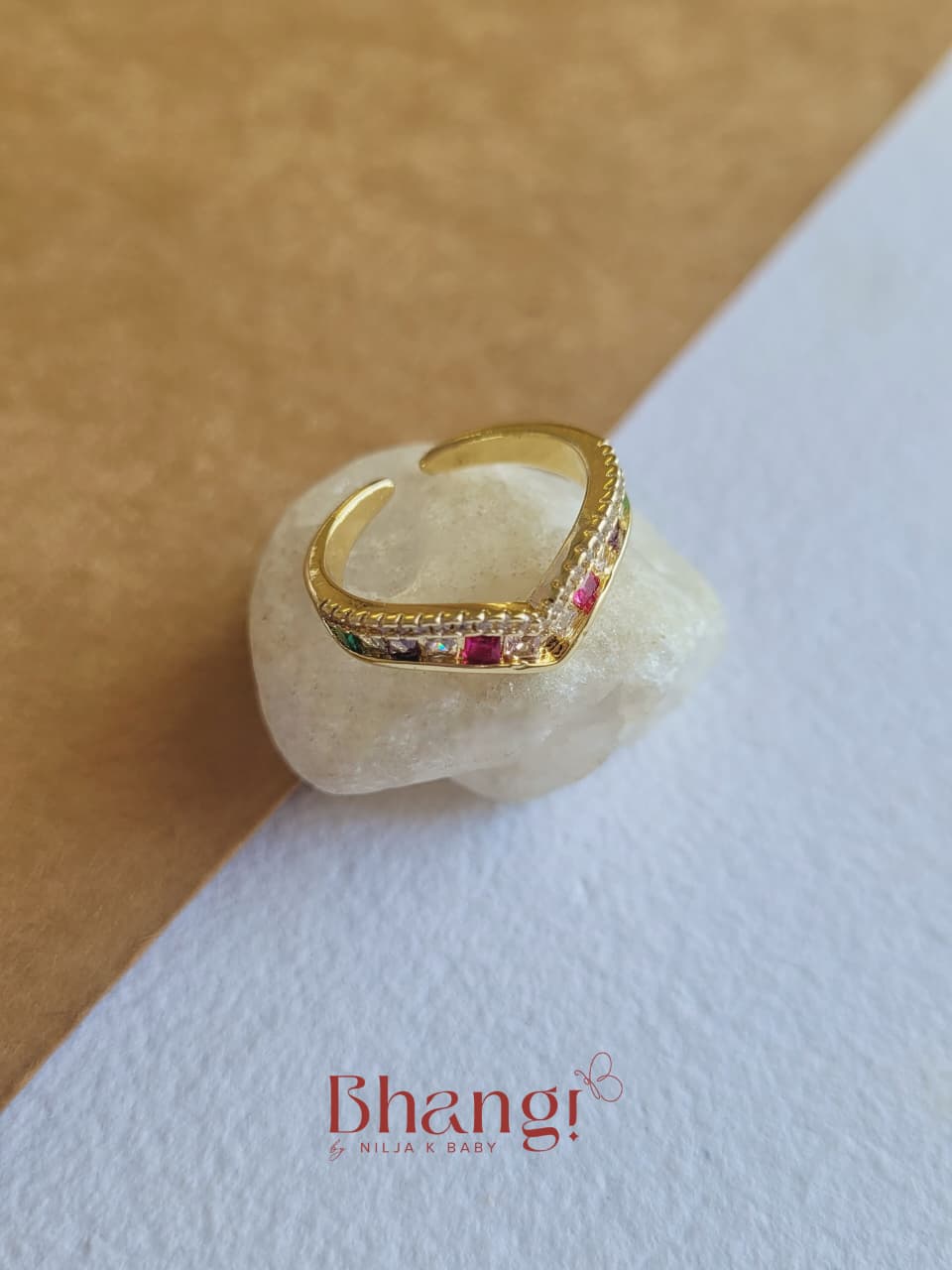 Rainbow Luxe Gemstone Ring