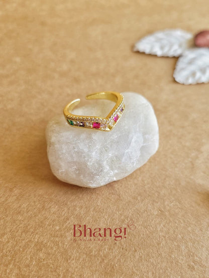 Rainbow Luxe Gemstone Ring