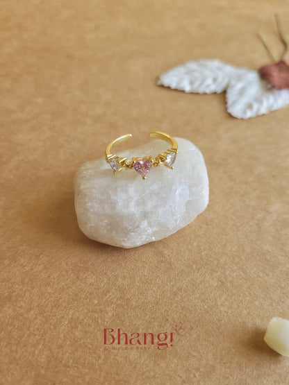 Rosé Heartstone Ring