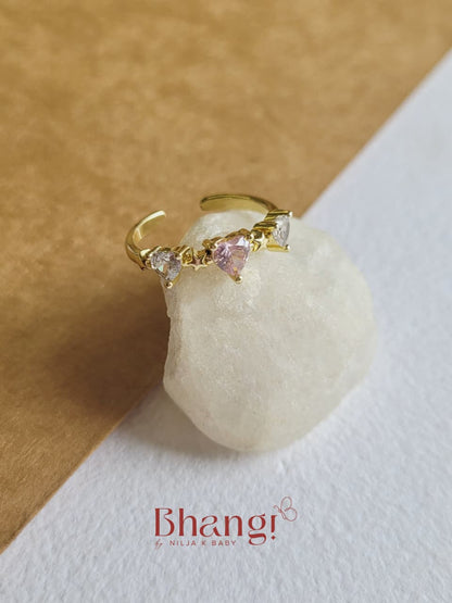 Rosé Heartstone Ring