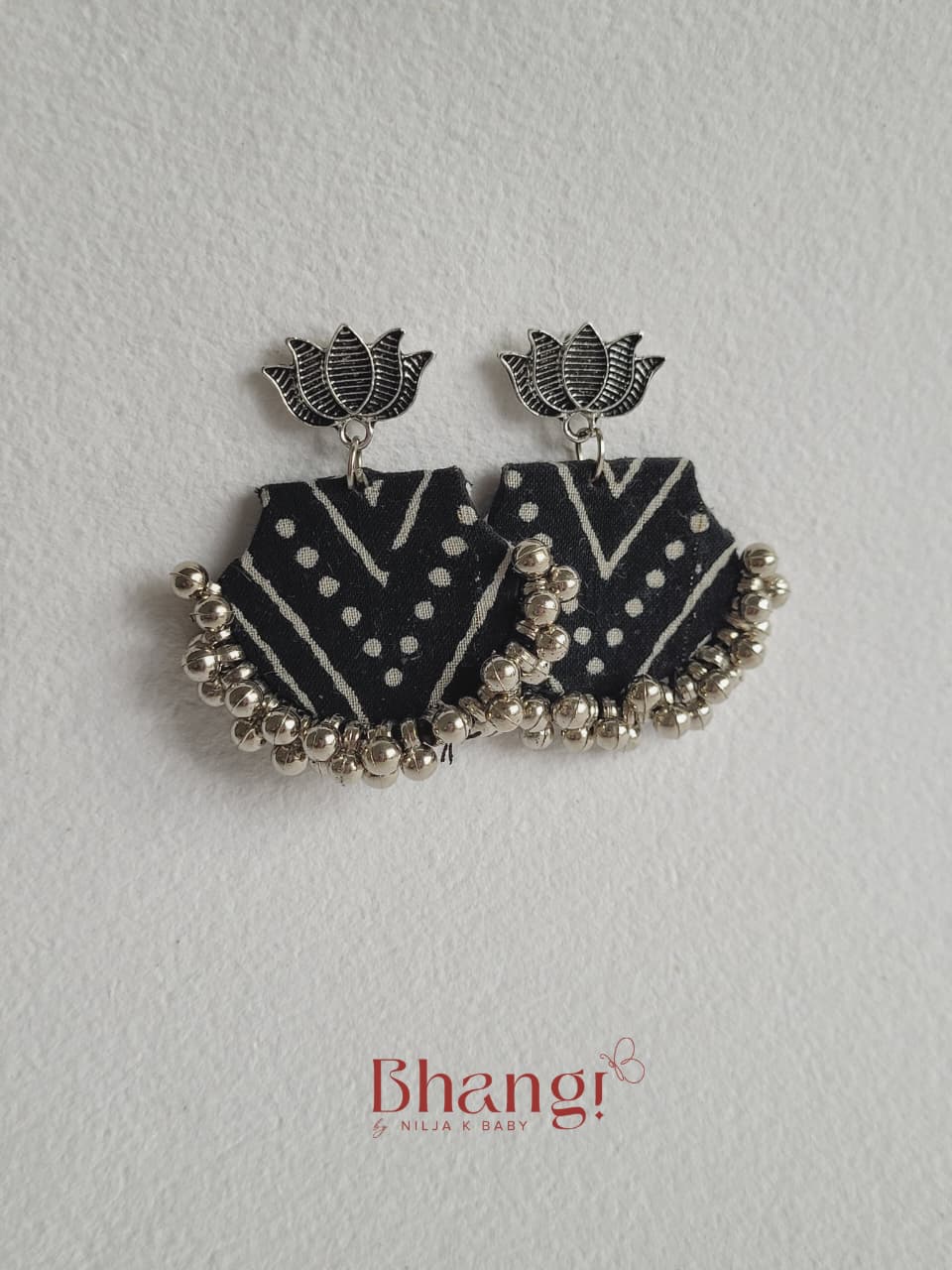 Kaalika Pattern Fabric Earrings