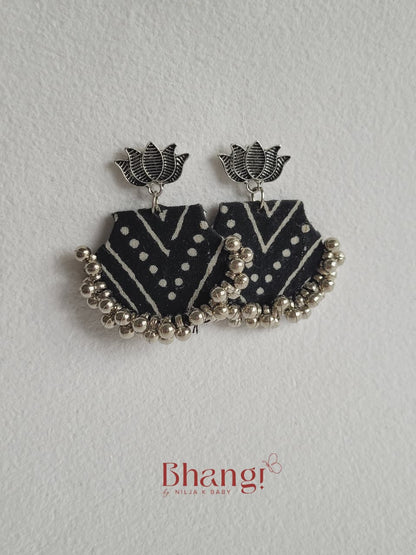 Kaalika Pattern Fabric Earrings