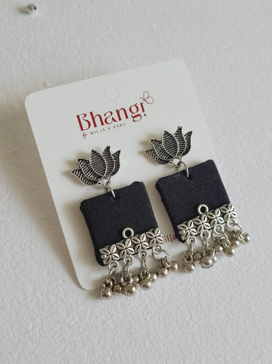 Karuka Floral Fabric Earrings