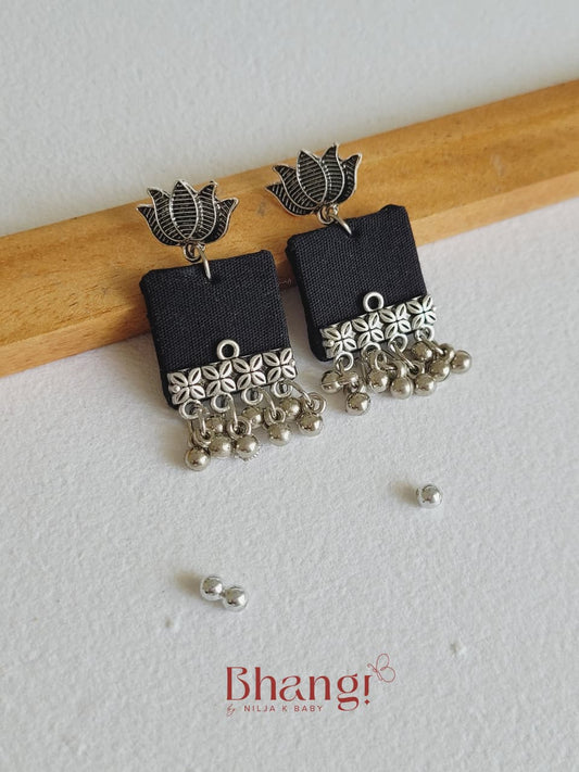 Karuka Floral Fabric Earrings