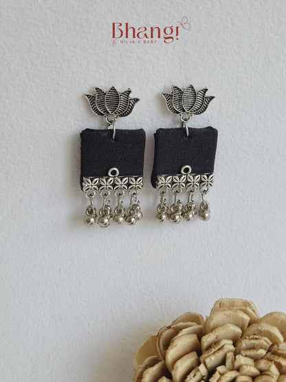 Karuka Floral Fabric Earrings