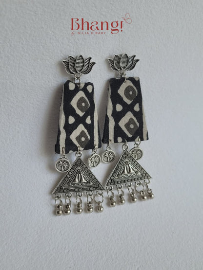 Rekha Mandala Fabric Earrings