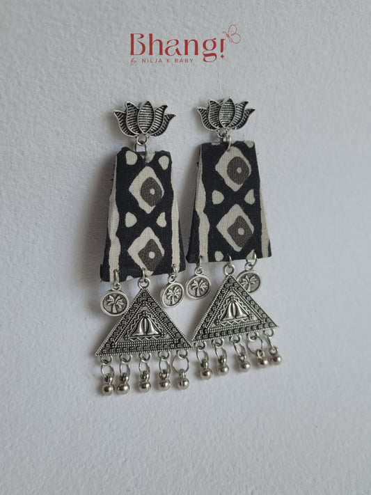 Rekha Mandala Fabric Earrings