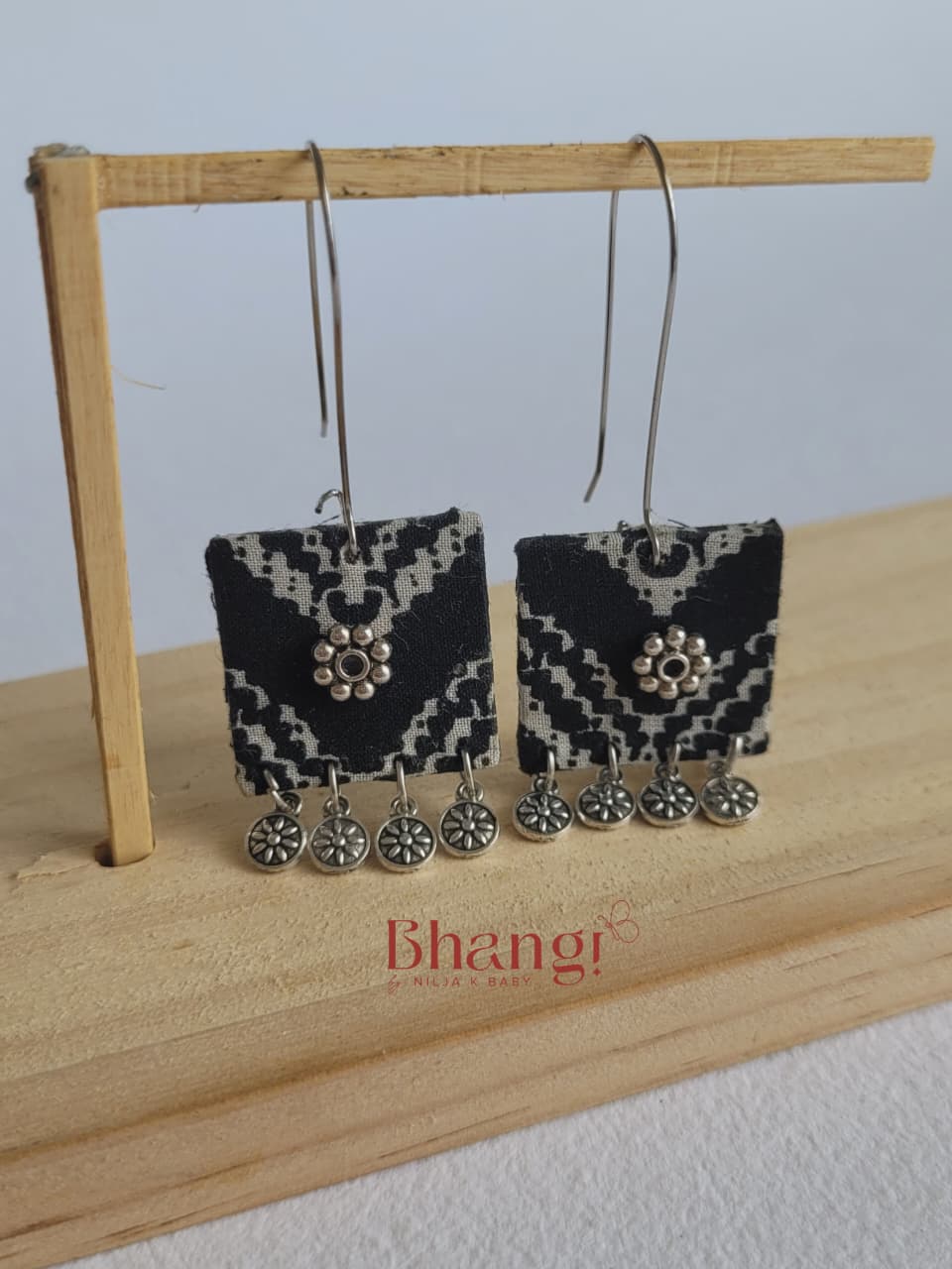 Chitra Ghungroo Fabric Earrings