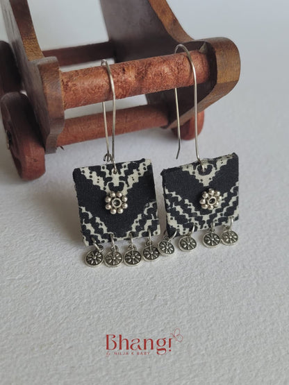 Chitra Ghungroo Fabric Earrings