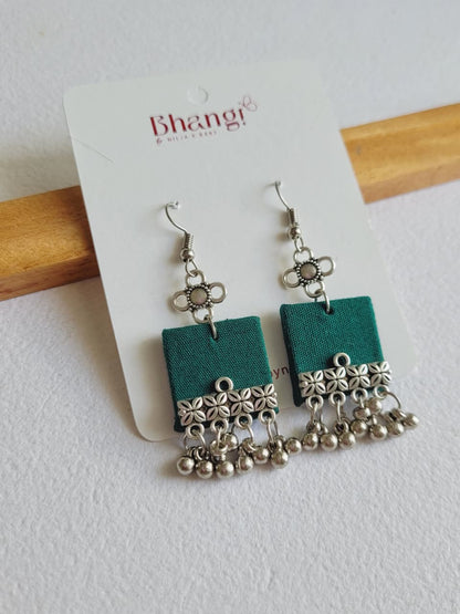 Haritha Floral Fabric Earrings