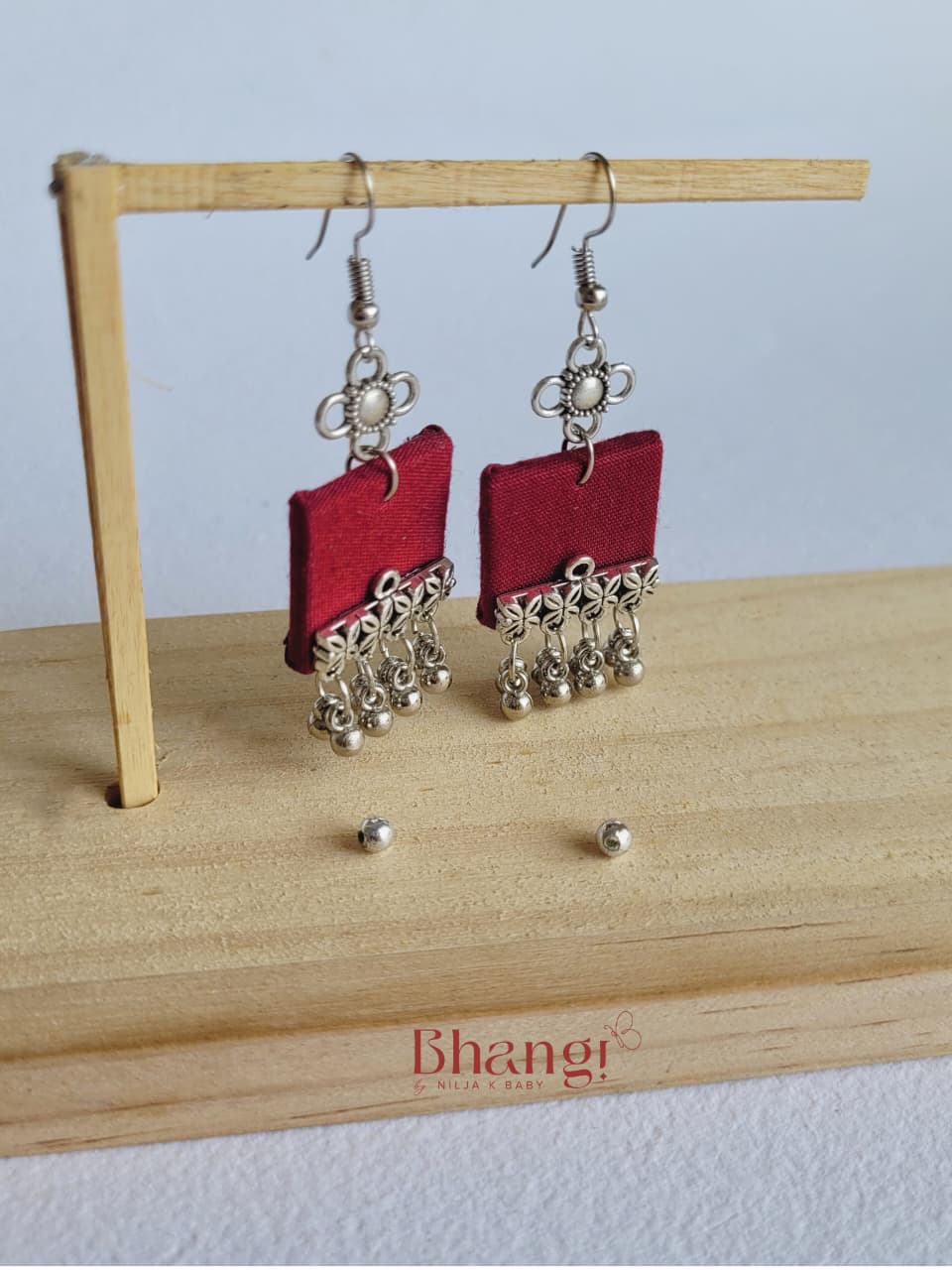 Raktika Mini Fabric Earrings
