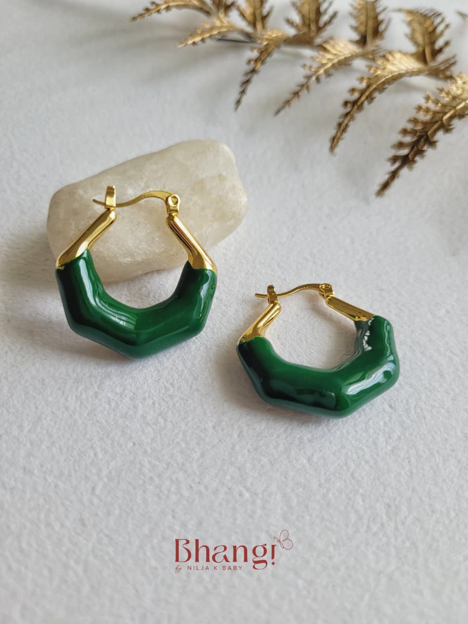 Emerald Edge Hoops