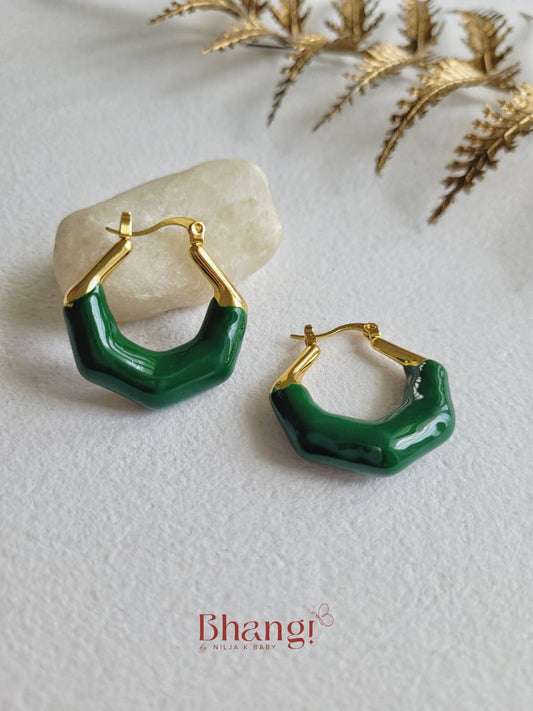 Emerald Edge Hoops