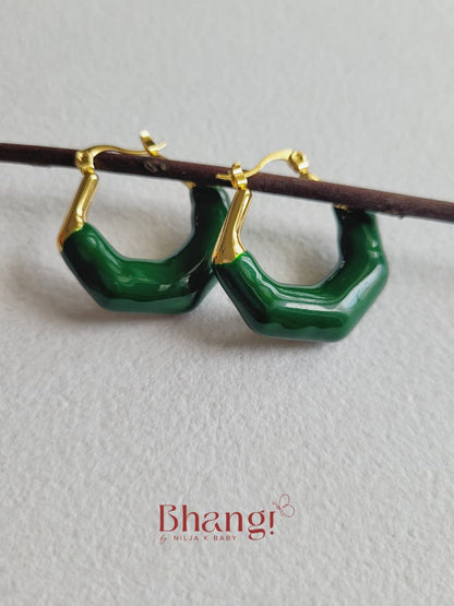 Emerald Edge Hoops