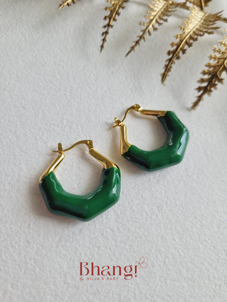 Emerald Edge Hoops