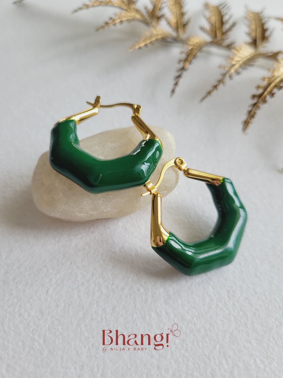 Emerald Edge Hoops