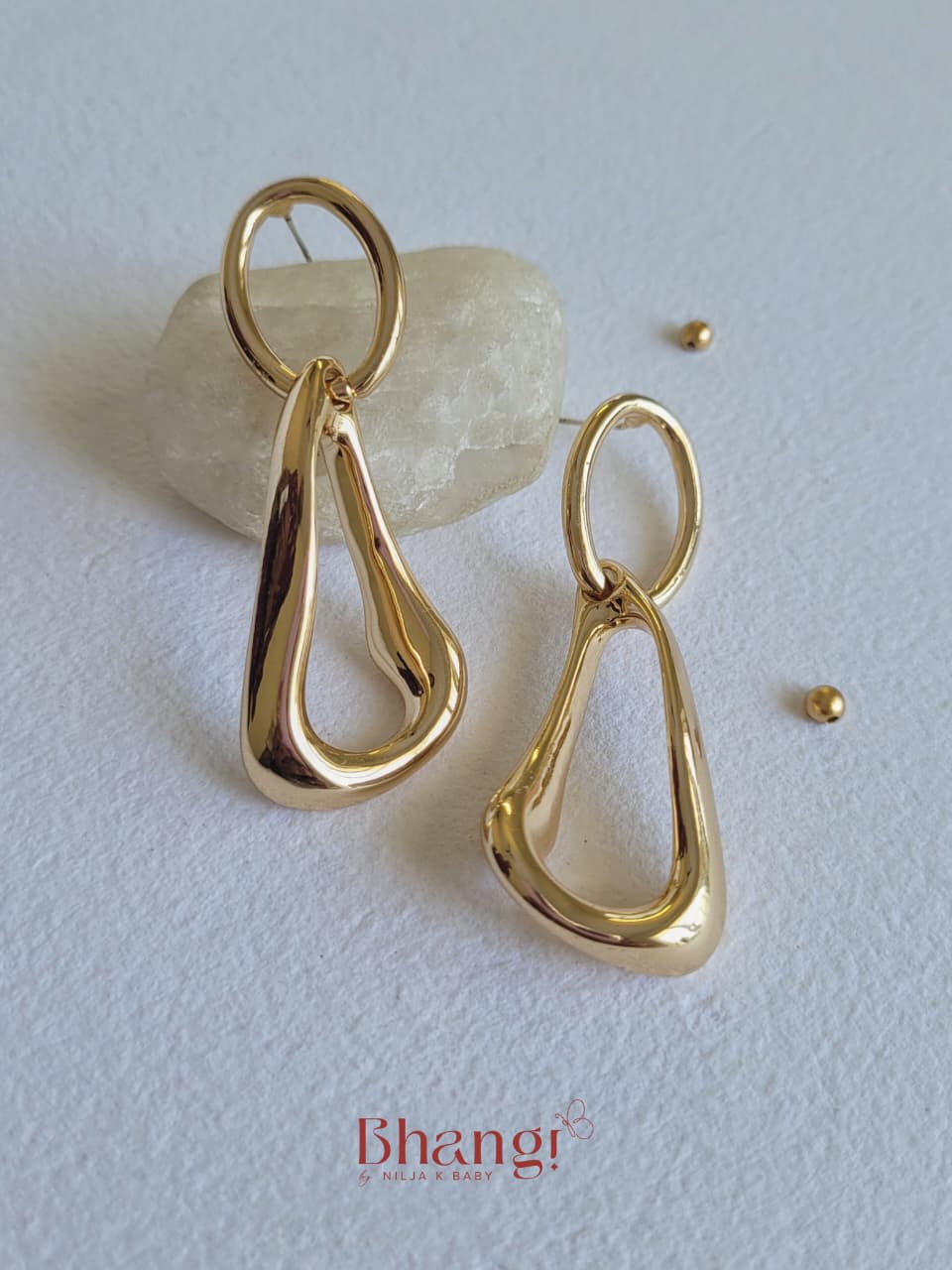Aurea Sculpted Loop Earrings