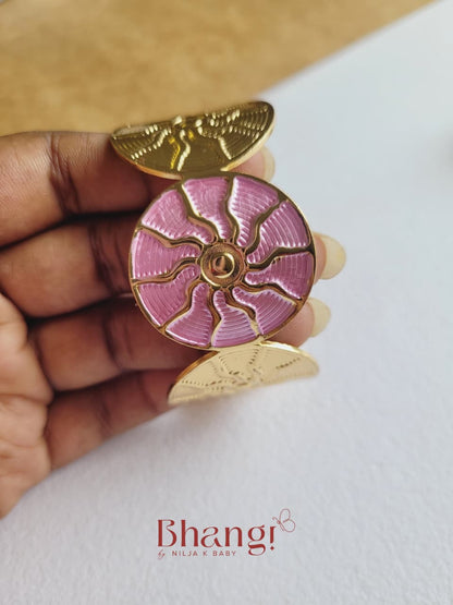 Rosé Bloom Cuff Bangle