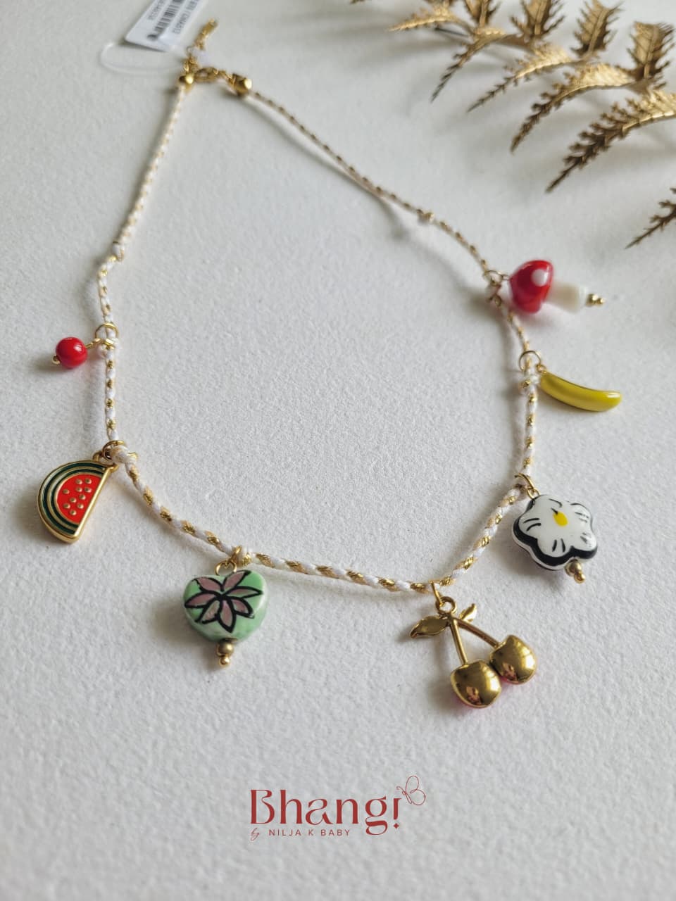 Fleur & Fruit Charm Necklace