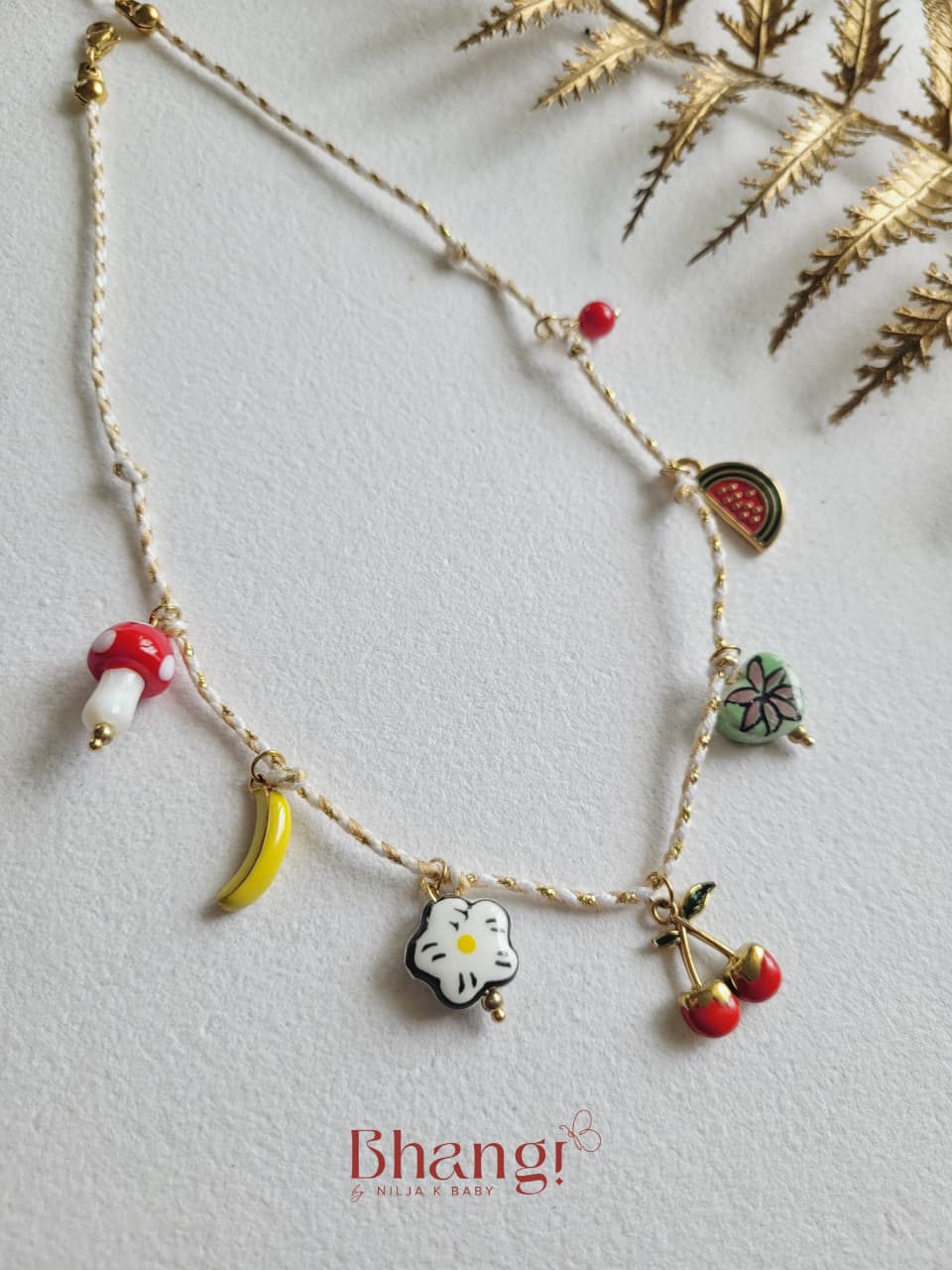 Fleur & Fruit Charm Necklace