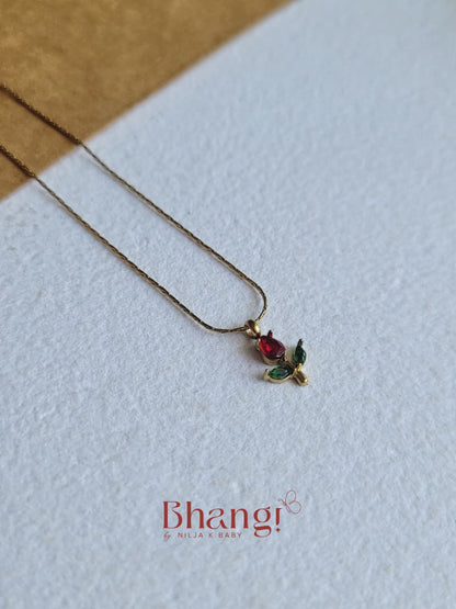 Ruby Bloom Necklace
