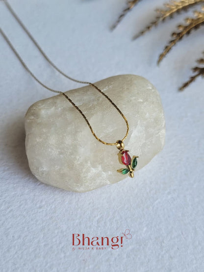Ruby Bloom Necklace