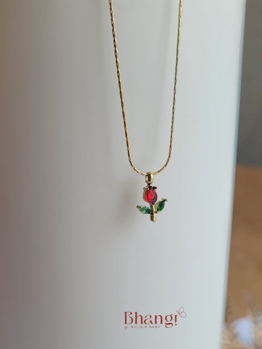 Ruby Bloom Necklace