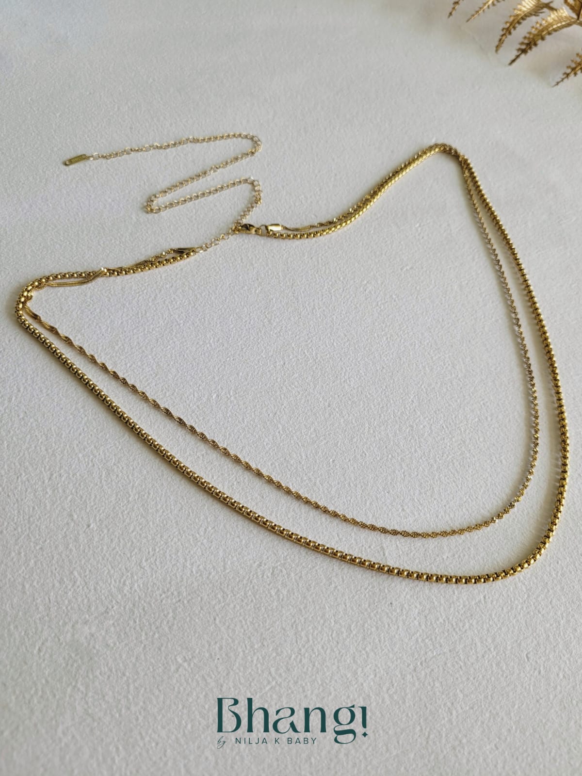 Golden Double Glow Hip Chain