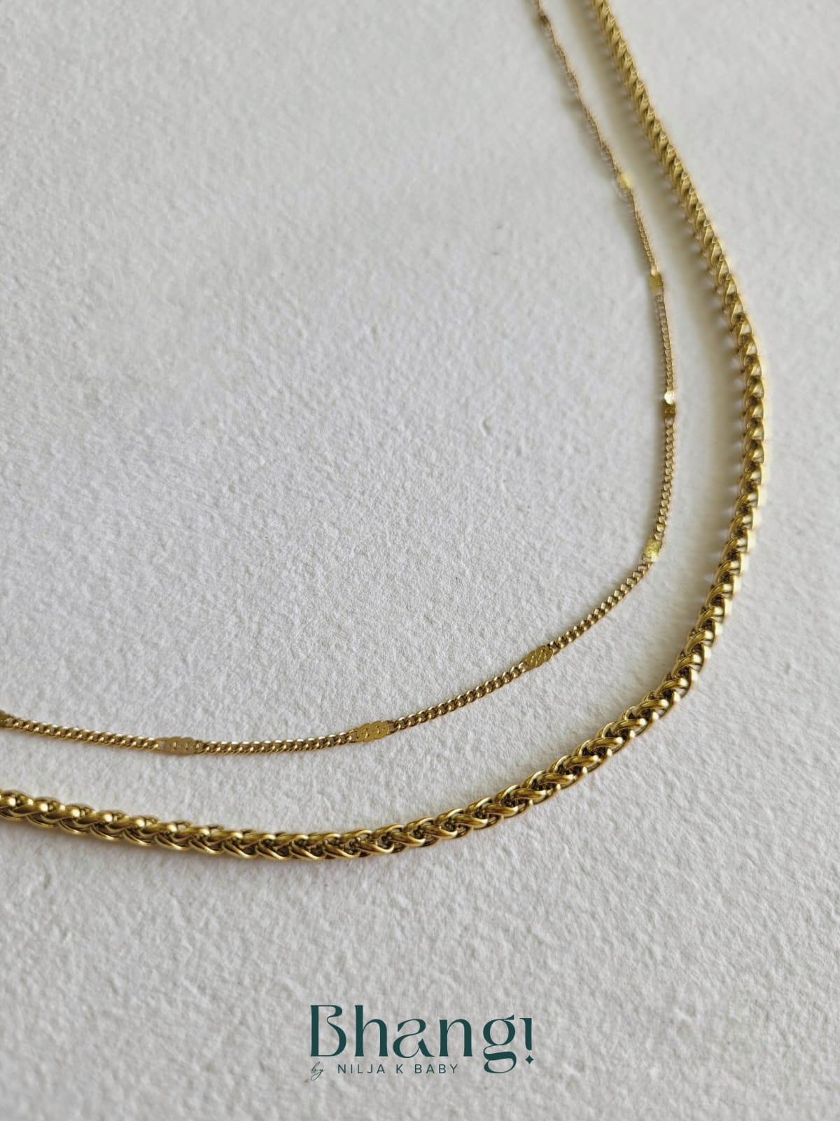 Golden Twist Anti-Tarnish Hip Chain