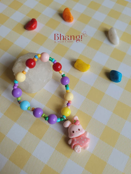 Rainbow Charm Kids Beaded Bracelet