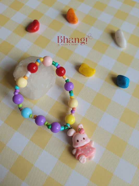 Rainbow Charm Kids Beaded Bracelet