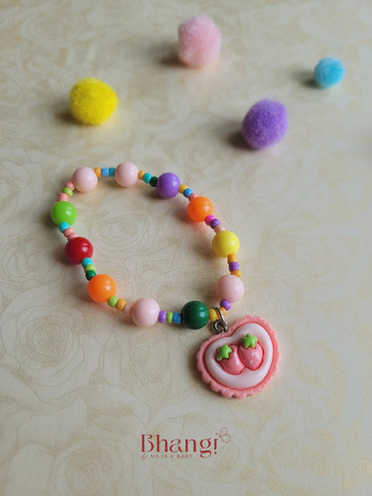 Rainbow Charm Kids Beaded Bracelet