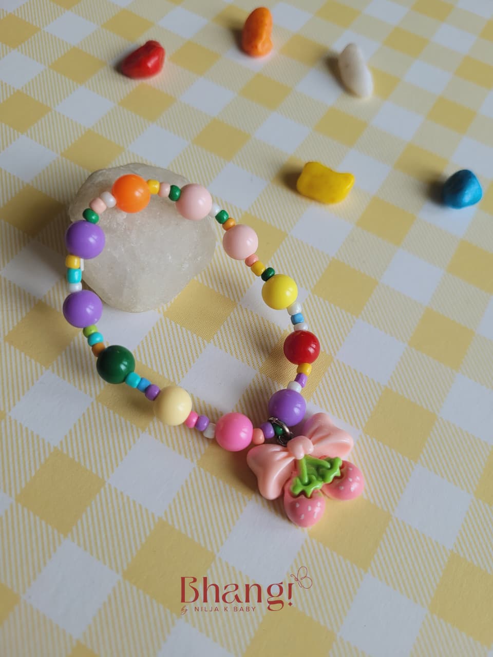 Rainbow Charm Kids Beaded Bracelet
