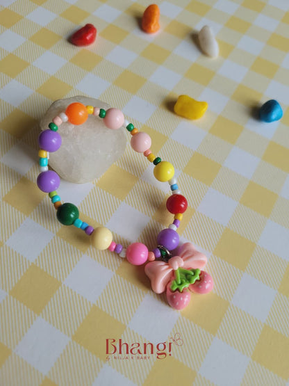 Rainbow Charm Kids Beaded Bracelet