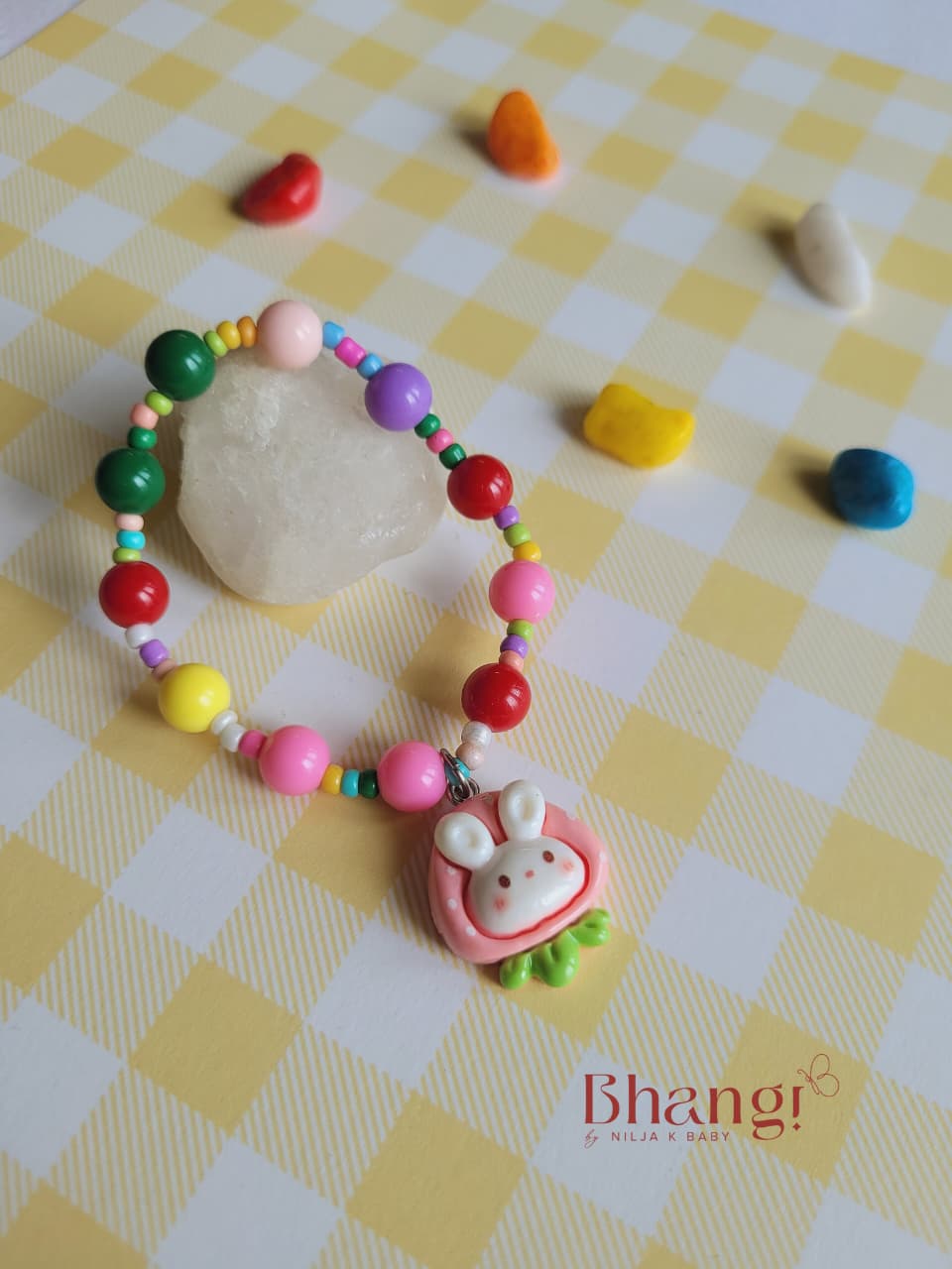 Rainbow Charm Kids Beaded Bracelet