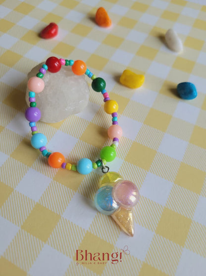 Rainbow Sweet Treats Kids Beaded Bracelet